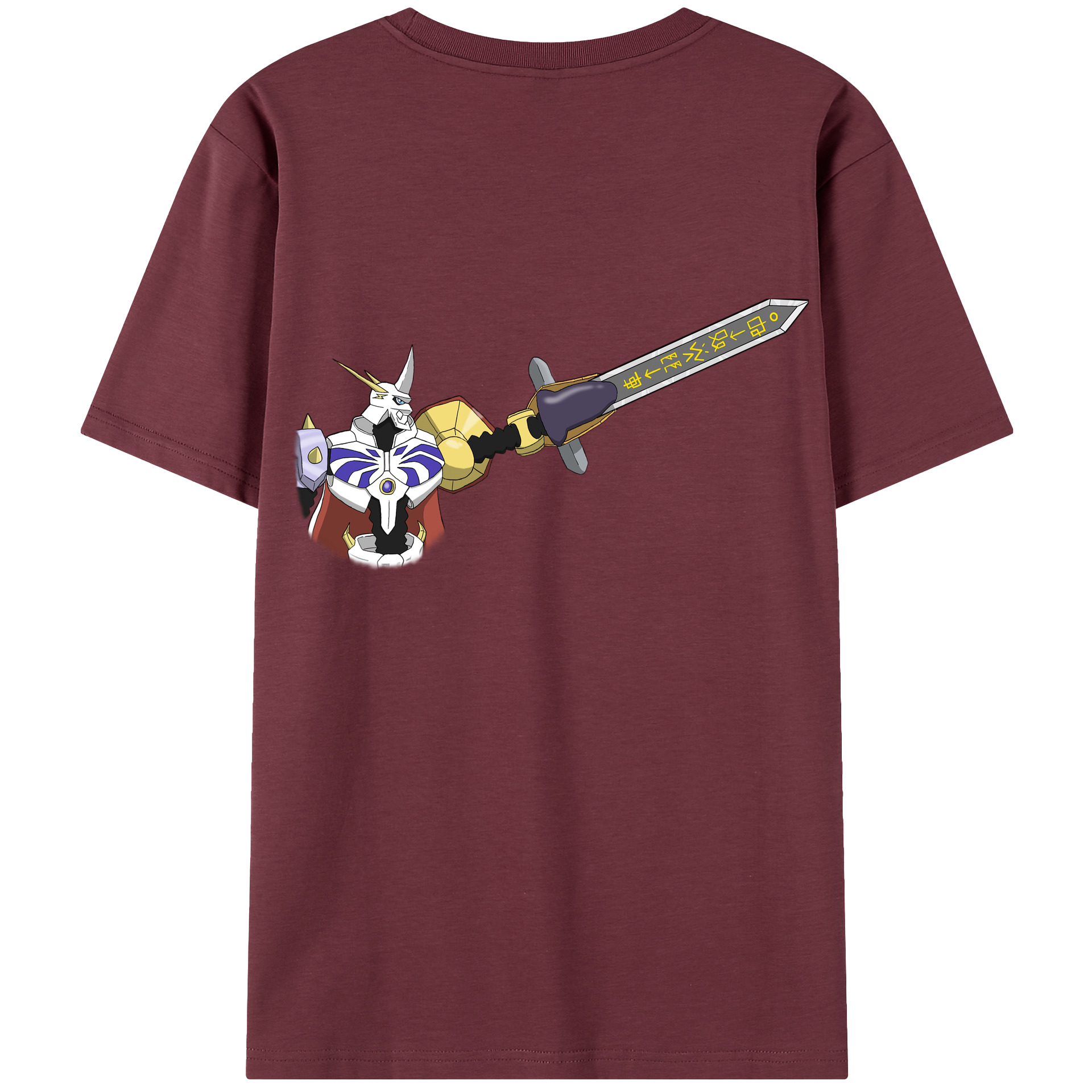 （画像用） Digimon デジタルモンスター/デジモン 綿100％半袖Tシャツ（背面プリント）